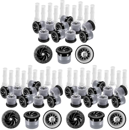 10 Pieces Variable Arc Nozzle, Replacement Pop-up Sprinkler Heads Compatible with Hunter, RainBird, Orbit High Efficiency Pop Up Sprinklers for Garden Lawn Irrigation (17AN) (Pack of 3) - size: 17AN (Pack of 3)