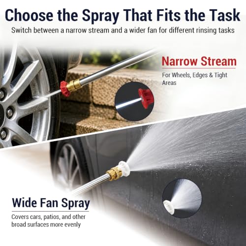 Quick Connect Washer Wand with 2 Nozzles