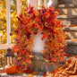 FULLMUSIC Autumn Artificial Flowers for Outdoor (Brown Yellow Orange)