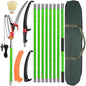 30 Ft Manual Pole Saw, Extendable Tree Pruner Blade and Scissors Set - color: 30ft Fiberglass Handle With Scissor