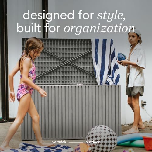 Veradek Everything Box - 120-Gallon Outdoor Storage Box - color: Grey