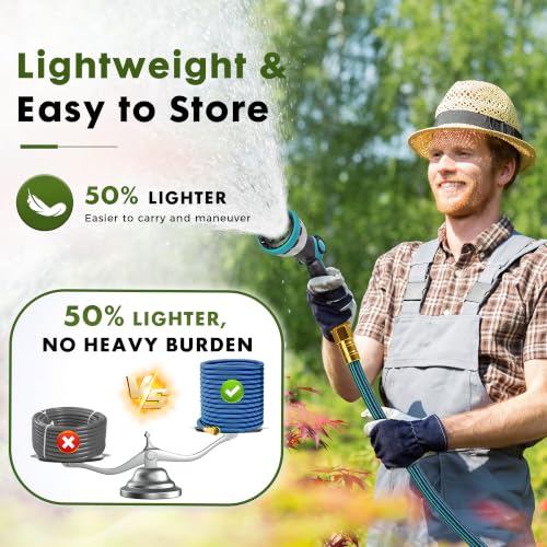 Garden Hose 25FT, Lightweight Flexible Water Hose