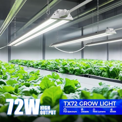 Barrina TX72 4FT LED Grow Light, 72W(500W Equivalent), 5000K Full Spectrum - color: 5000K, size: 4FT-72W-1P