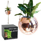 SCANDINORDICA Disco Ball Planter, Value Package, 10-inch Rose Gold - size: 10" Rose Gold
