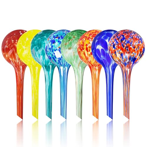 Plant Watering Globes Set of 8, Small - Glass Self Watering Globes - style: Set of 8 Small