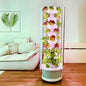 Hydroponic Garden Tower with LED Lights, 32 Pods, Auto Watering System