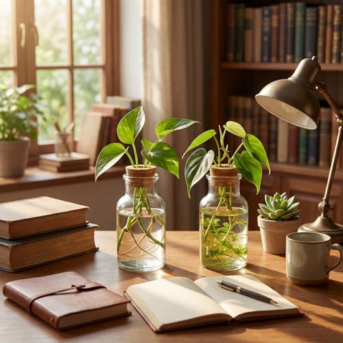 12 Pack Glass Plant Propagation Stations, Cylindrical - style: Cylindrical