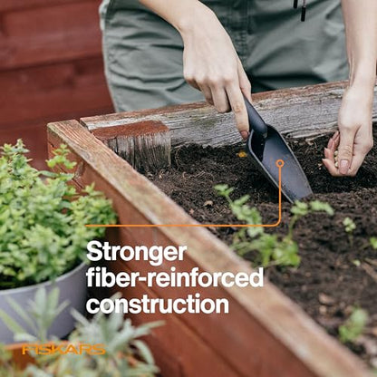 Fiskars Eco Trowel with Curved Spade, Ergonomic Garden Hand Tool - style: Eco Trowel