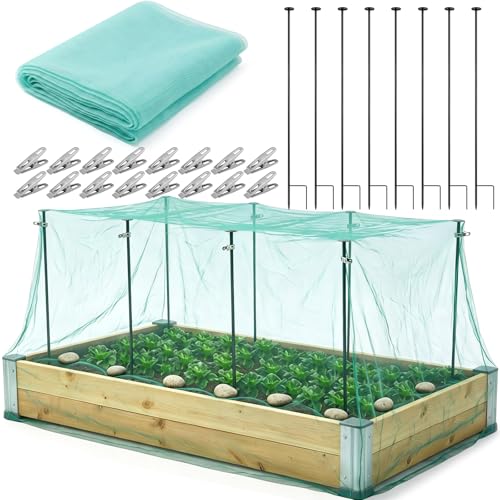 Metal Garden Netting Kit, 16.4 x 9.84 ft, Green