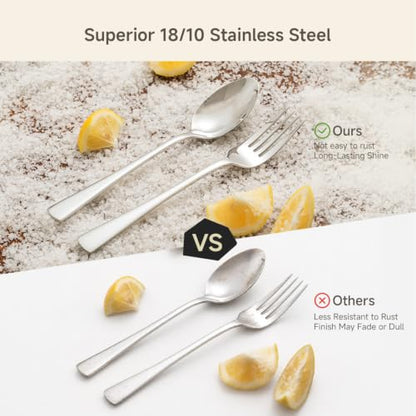 KINGSTONE 16 Piece Salad Forks Set, 18/10 Stainless Steel Forks