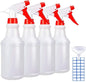 Empty Spray Bottles 16oz/4Pack - Adjustable Spray Bottles for Cleaning - size: 16 oz/4 pack