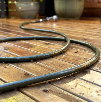 Water Right Polyurethane Garden Hose, 25 Ft, Non-toxic, 1/2” ID, Olive - color: Olive, size: 25-Foot, style: Brass Fittings