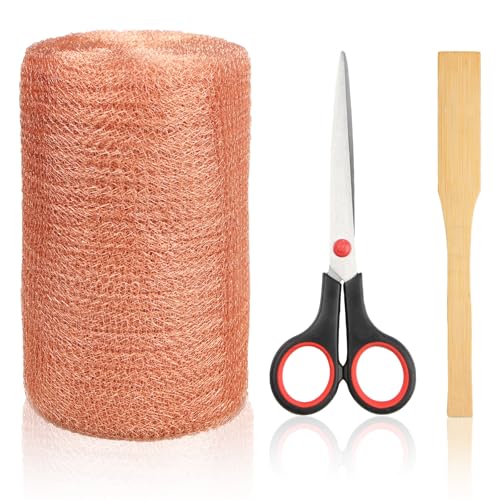 Copper Mesh Rodent Control, 5 in x 35 ft Proof Wire Screen Roll for Mice Rat Rodent, Bat & Snail, DIY Blocker Weep Hole Filler & Wool Mouse Trap - size: 5inx35ft