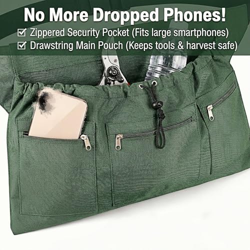 Garden Apron Tool Belt, Waist Organizer Set