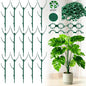 15Pack Adjustable Plant Support Pole,Garden Stakes for Climing Stackable (15)