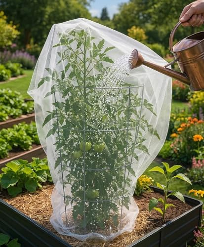 Fruit Tree Protection Bags 4.5x6 FT | Pack of 4 Garden & Insect Netting - size: 4.5 x 6.0 FT