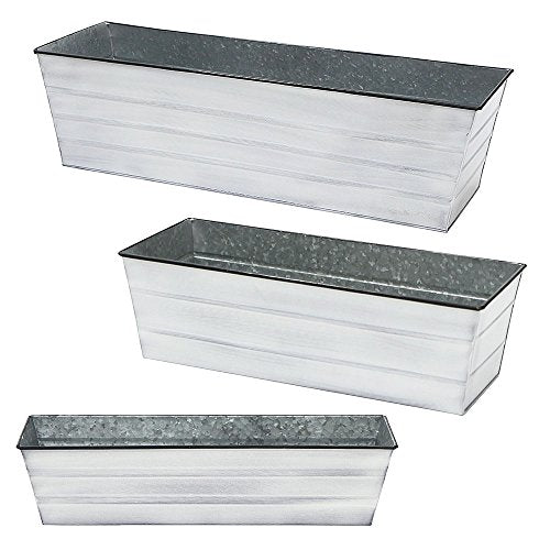 Achla Designs C-20W Window Box, White, Medium - color: White, size: Medium