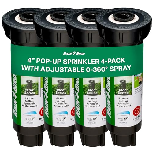 Rain Bird 1804APPRS Pressure Regulated 4 Inch Pop Up Sprinkler Head 4 Pack - size: 4 Pack