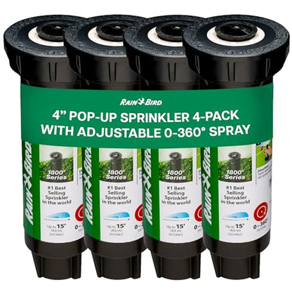Rain Bird 1804APPRS Pressure Regulated 4 Inch Pop Up Sprinkler Head 4 Pack - size: 4 Pack