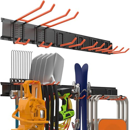 Garage Storage Organization Wall Mount, Garden Tool Organizer 48 Inches