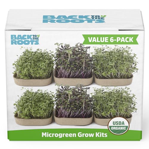 Back to the Roots DIY Microgreen Grow Kit, 6-Grow Variety Pack - color: Microgreen 6ct