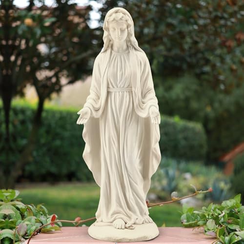 YOLENY 29.4" Virgin Mary Statue, Blessed Mother Outdoor Garden Decor - size: 29.4 Inch-Virgin Mary