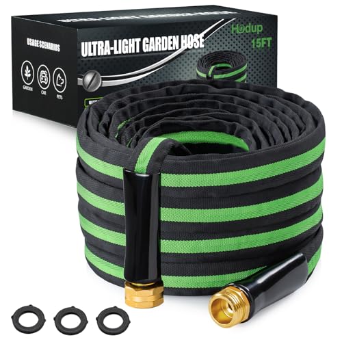 15FT Lightweight Super Flexible Garden Hose - color: black-green, size: 15 FT