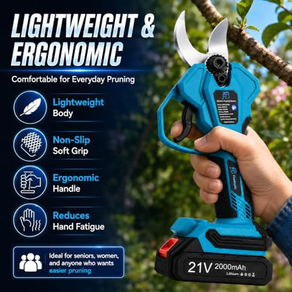 Cordless Electric Pruning Shears, 32mm Cutting Capacity