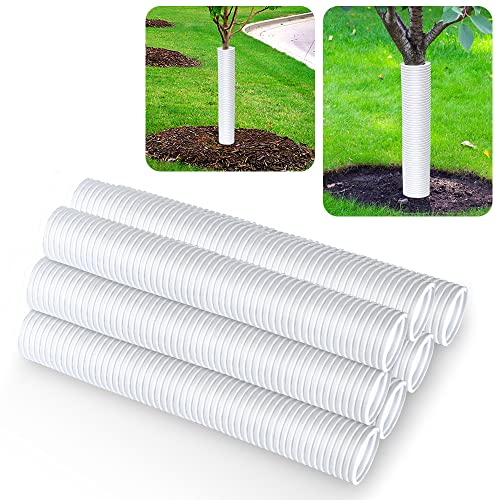 Corrugated Tree Guards, 7pcs Rigid PP Tree Trunk Bark Protectors Sleeve - style: 7Pcs