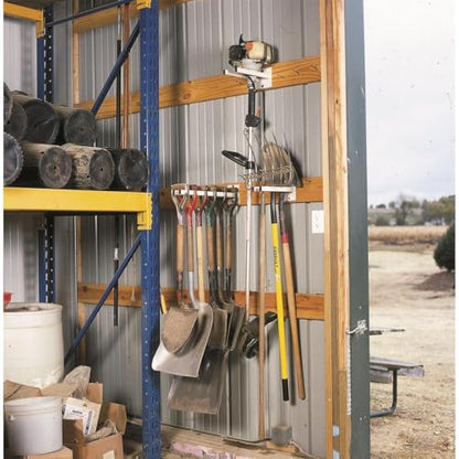Gempler's Extra Wide Tool Rack for Trimmers, Blowers, and Stepladders
