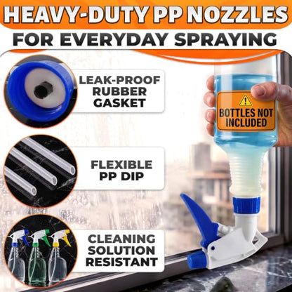 Spray Bottle Nozzle Replacement, 5 Pcs, 8-32oz Bottles (Multicolor) - color: 6 Pcs Multicolor v2