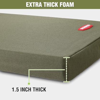 WORKPRO 17" Kneeling Pad with Removable Cover, Soft NBR Foam Cushioning - color: Green