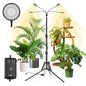 SANSI Grow Light for Indoor Plants, 40W 4-Head Tripod Stand Plant Light - color: Black-4-Head