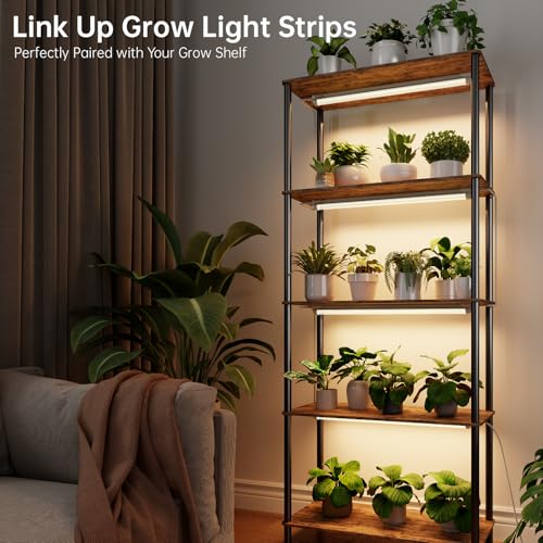 Bstrip 2ft Grow Light for Indoor Plants, 6-Pack Full Spectrum LED Strips - size: 2FT