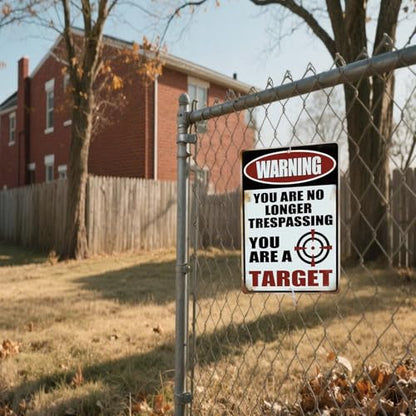 Funny No Trespassing Metal Signs - color: No Trespassing Sign