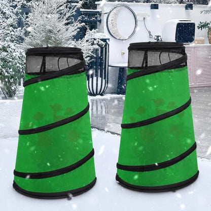 2Pcs Pop Up Rose Cones for Winter Protection, Rose Collars Protective Cover - color: Green-2Pcs