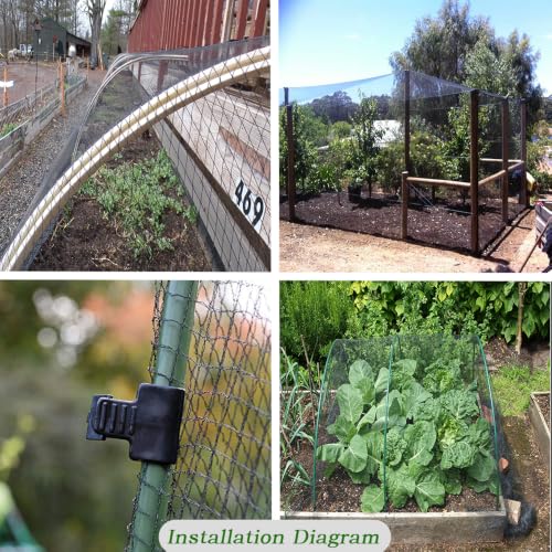 Junflying Bird Netting 15x20 Ft, 1/2" Mesh Heavy Duty Garden Netting - size: 15X20 FT