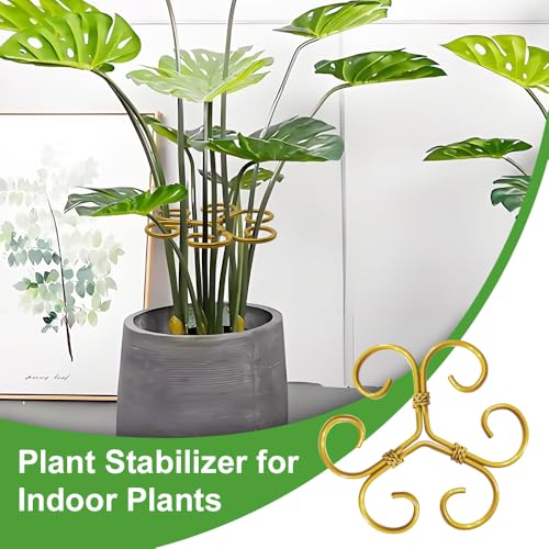 BADAO 6pcs Monstera Plant Support,Iron Stabilizer Grapple Holder for Plants