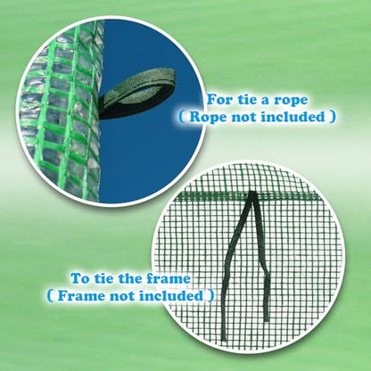 Replacement Greenhouse Cover for Walk in Greenhouse Frame Green House Top Cover (Frame NOT Included) (26 x 10 x 7 ft) - size: 26 x 10 x 7 ft