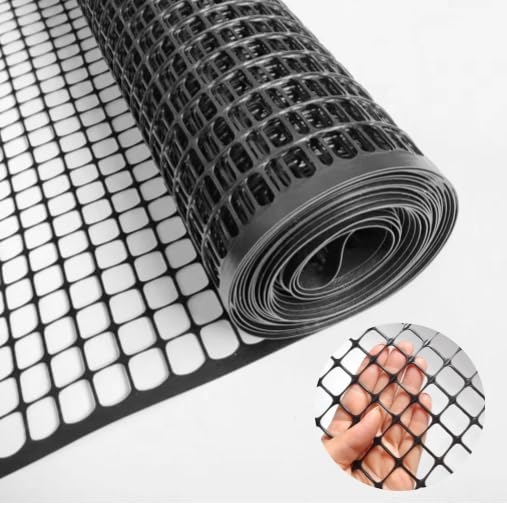 PotatoLife Black Plastic Garden Fence, Hardware Mesh, 24'' x 25' - color: Black, size: 24'' x 25'
