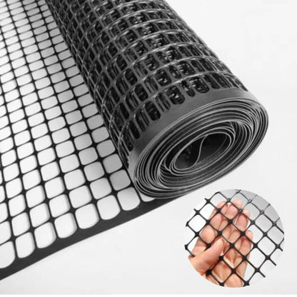 PotatoLife Black Plastic Garden Fence, Hardware Mesh, 24'' x 25' - color: Black, size: 24'' x 25'