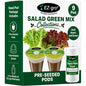 EZ-GRO Salad Green Mix Seeds Pod Kit (9) Compatible with Aerogarden Pods - size: 9 Pod