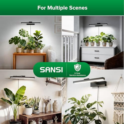 SANSI Wall Mounted Grow Lights for Indoor Plants, 35W LED Plant Lights