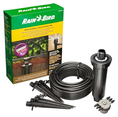 Rain Bird CNV182MBS Drip Irrigation Kit, 1/4" - size: Pack of 1, style: Convert 1800 Sprinkler to 6 Drip Bubblers