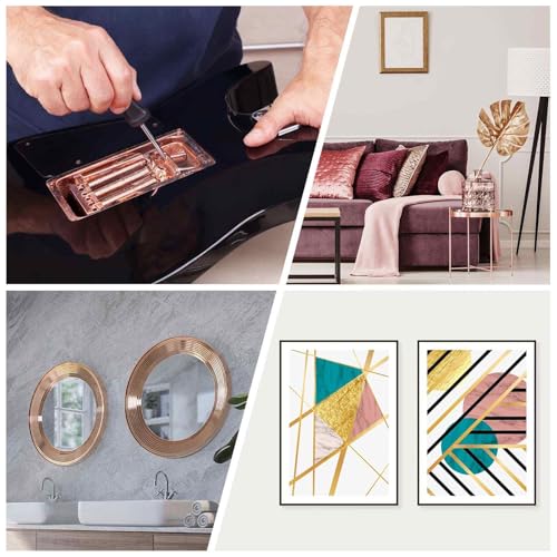 MECCANIXITY 20PCS Copper Foil Thin Tape Sheet 4" x 5" Copper Metal - size: 4"(100mm) W x 5"(125mm) L