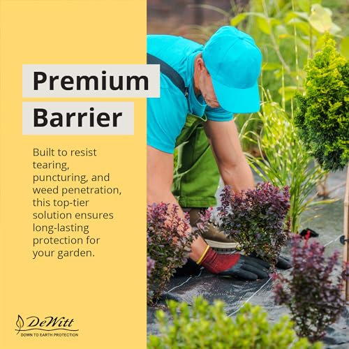 Dewitt Sunbelt Heavy-Duty Weed Barrier Fabric 3.2 oz, 6 x 300 Feet, 5-Pack - size: 5 Pack, style: 6' x 300'