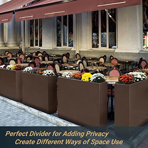 Wallowa 38Lx10Wx30H Rust-Resistant Metallic Heavy Planter Box - color: Espresso