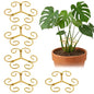 5Pcs Plant Stem Support Iron Monstera Plants Supports - color: Gold