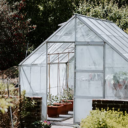 VEVOR Greenhouse Plastic Sheeting 15 x 40 ft, 6 Mil Thickness UV Resistant Clear Polyethylene Film, Hoop Green House Cover for Farms, Agriculture, Garden - size: 15 x 40 ft