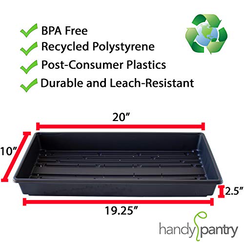 Handy Pantry 10-Pack 1020 Garden Growing Trays with Drain Holes - 10" x 20" - size: 10 Pack, style: With Drain Holes